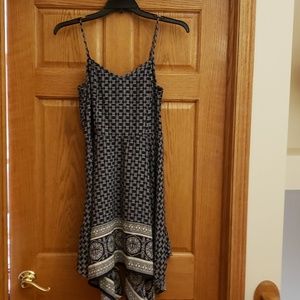 XL Blue and White Handkerchief Sundress